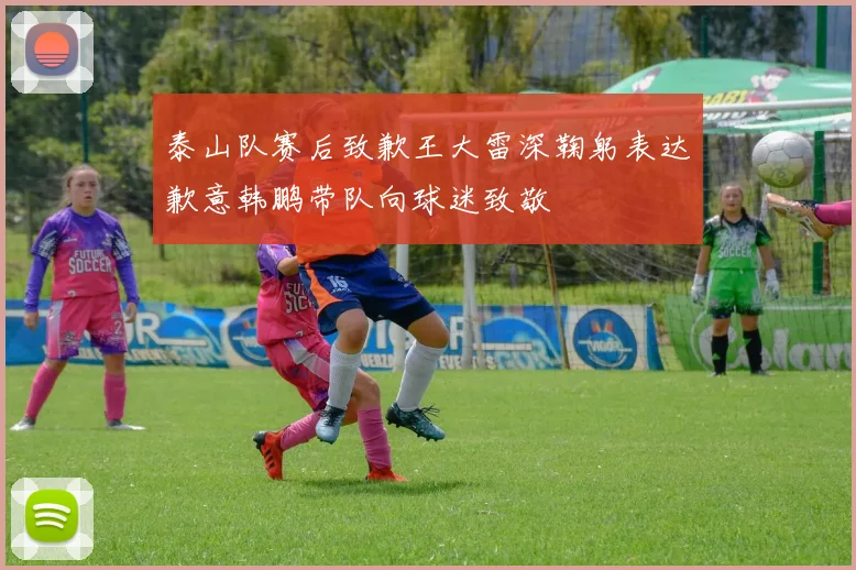 泰山队赛后致歉王大雷深鞠躬表达歉意韩鹏带队向球迷致敬